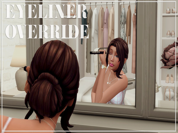 Sims 4 — Eyeliner Pencil Override by icecreamsi — A replacement for the eyeliner pencil during the makeup process