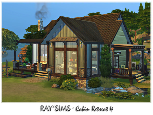 Sims 4 — Cabin Retreat 4 by RayDesign9 — This house has 2 bedroom and 2 bathroom,