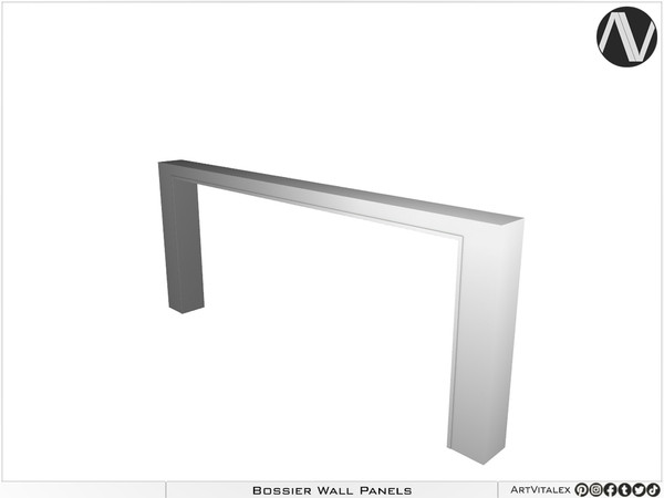 Sims 3 — Bossier Big Wall Niche Short by ArtVitalex — Decorative Collection All rights reserved - Belong to 2024