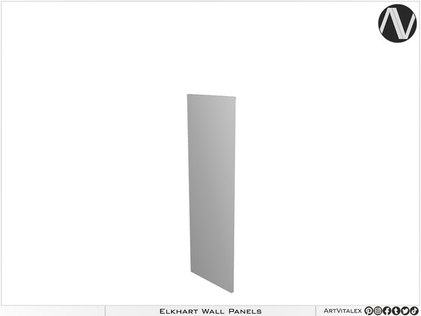 Sims 3 — [ArtVitalex] Elkhart Flat Wall Panel Medium by ArtVitalex — Decorative Collection All rights reserved - Belong