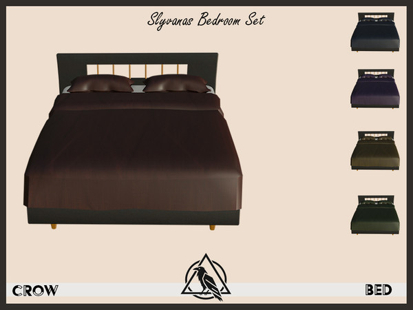 Sims 4 — Bed by Crownar — Desing by Crow