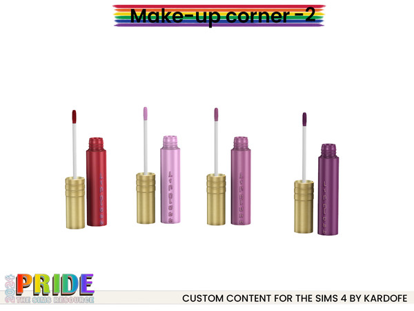 Sims 4 — kardofe_Make-up corner_Lip gloss by kardofe — Part two of a three-part series of furniture and decorative