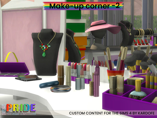 Sims 4 — Make-up corner-2 by kardofe — Part two of a three-part series of furniture and decorative objects to recreate