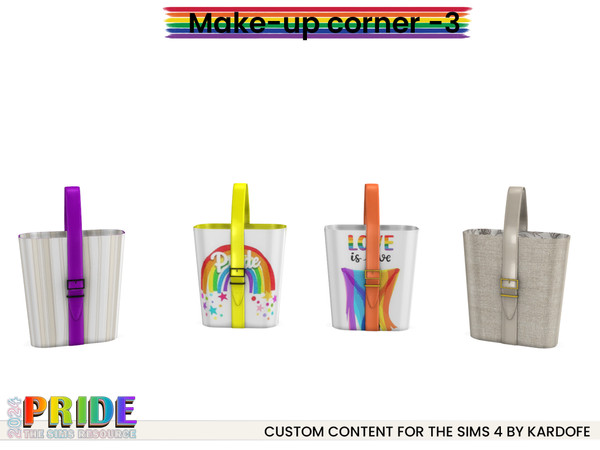 Sims 4 — kardofe_Make-up corner_Purse by kardofe — Part three of a three-part series of furniture and decorative objects