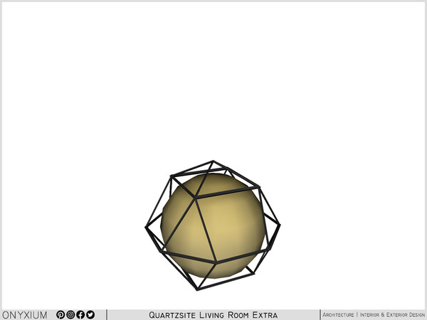 Sims 4 — Quartzsite Sphere Decor in a Cage by Onyxium — Onyxium@TSR Design Workshop Bedroom Collection - Belong To The