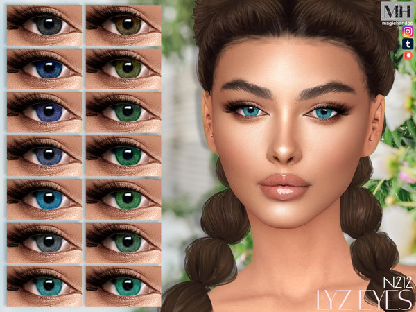 Sims 4 — Lyz Eyes N212 by MagicHand — Fake contact lenses for males and females in 16 colors - HQ Compatible.
