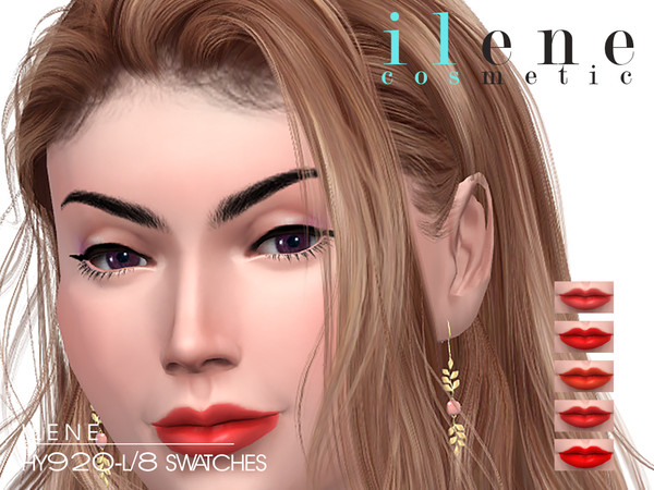 Sims 4 — ILENE_E HY920-L Lipstick by ILENE_E — - HQ Texture
