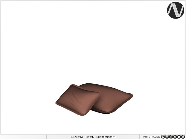 Sims 3 — Elyria Bed Pillows by ArtVitalex — Bedroom Collection All rights reserved - Belong to 2024 ArtVitalex@TSR -