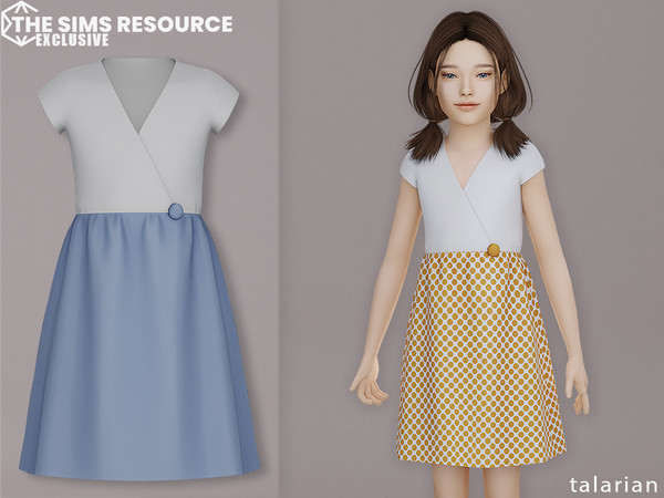 Sims 4 — Avery Dress [Child] by talarian — Dress