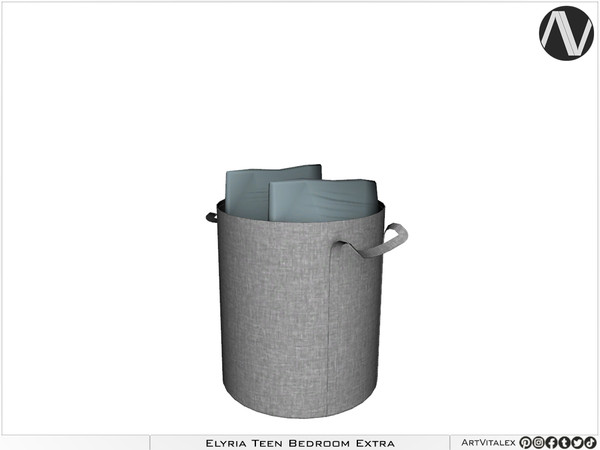 Sims 3 — Elyria Storage Basket by ArtVitalex — Bedroom Collection All rights reserved - Belong to 2024 ArtVitalex@TSR -