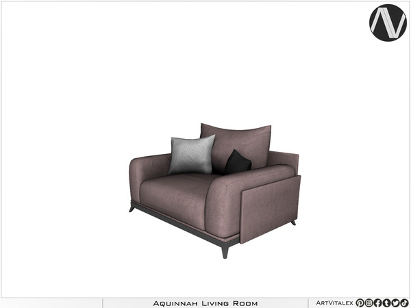 Sims 3 — Aquinnah Seat Single by ArtVitalex — Living Room Collection All rights reserved - Belong to 2024 ArtVitalex@TSR