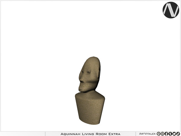 Sims 4 — Aquinnah Contemporary Portrait Bust by ArtVitalex — Living Room Collection | All rights reserved | Belong to
