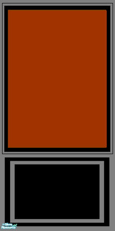 Sims 2 — GOREY dark orange panel by daisylee — designed for Haunted Hollow