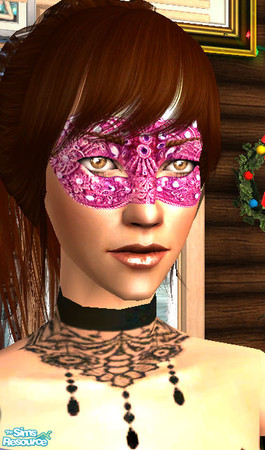 Sims 2 — Carnival Set - F56abf5 Carnival 3 by FrozenStarRo — A carnival mask for your sims ladies, maybe for a Halloween
