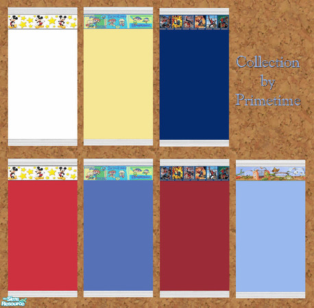Sims 2 — PT Boys Room Wall Collection by Primetime024 — This collection contains 7 walls perfect for any little boys