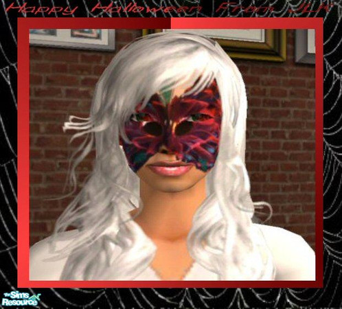 Sims 2 — Halloween Set 6 - Feathers by bunny8675309 — A beautiful mask for your sim 