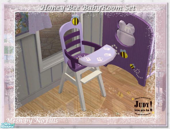 Sims 2 — Judy HoneyBeeBaby - HighChair Purple by judyhugsnoopy — Another recolor set for you lovely baby :) Please