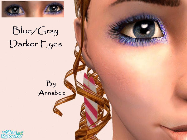 Sims 2 — Darker Eyes: Grey/blue by Annabelz — Part of my darker eye set for Darker sims. More coming soon. Colour: Grey