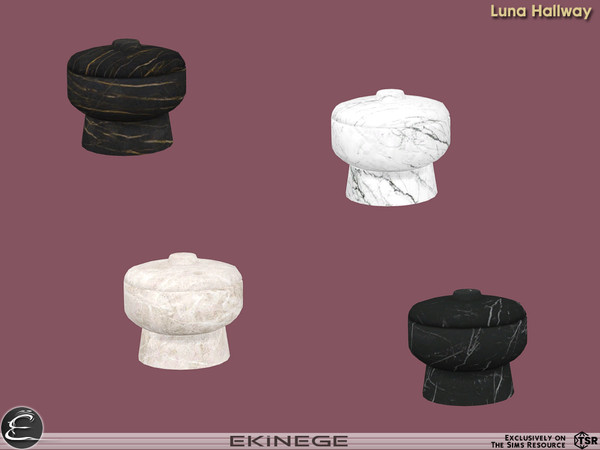 Sims 4 — Luna - Hallway - Decorative Box by ekinege — This set features 7 new items.