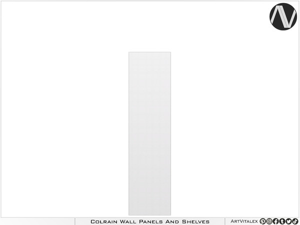 Sims 3 — Colrain Wall Panel Flat Medium by ArtVitalex — Decorative Collection All rights reserved - Belong to 2024