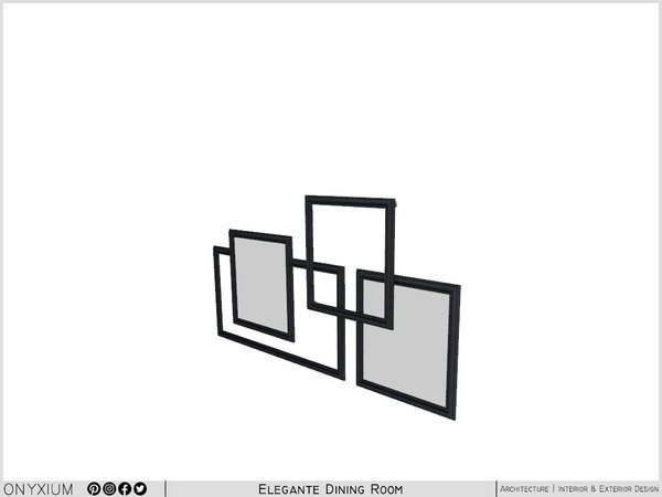 Sims 3 — Elegante Mirrors by Onyxium — Onyxium@TSR Design Workshop Dining Room Collection - Belong To The 2024 Year