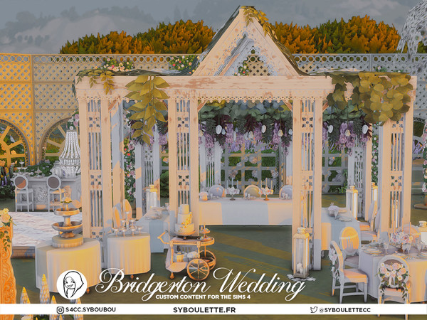 Sims 4 — SYB Bridgerton wedding - Short divider by Syboubou — Step into the romantic world of the Regency era with a