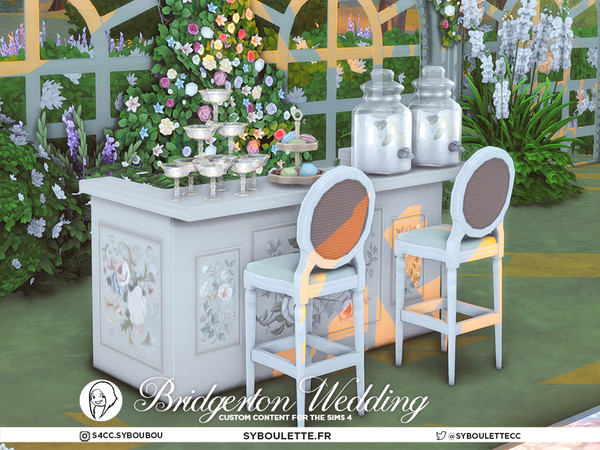 Sims 4 — SYB Bridgerton Wedding - Drinks pile for toast by Syboubou — Step into the romantic world of the Regency era