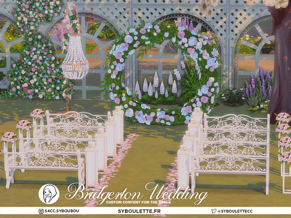 Sims 4 — SYB Bridgerton Wedding - Decor wedding cake by Syboubou — Step into the romantic world of the Regency era with a