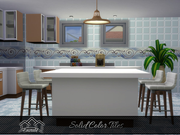Sims 4 — Solid Color Tiles S4 by Emerald — Neutral solid colors are easier for decorating and promote the calmest space