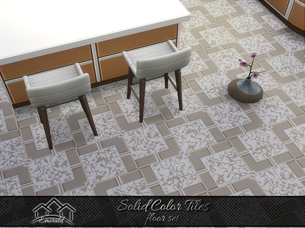 Sims 4 — Solid Color Tiles floor2 by Emerald — Neutral solid colors are easier for decorating and promote the calmest