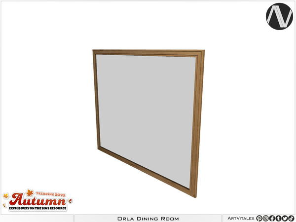 Sims 3 — Orla Mirror by ArtVitalex — Dining Room Collection All rights reserved - Belong to 2024 ArtVitalex@TSR - Custom