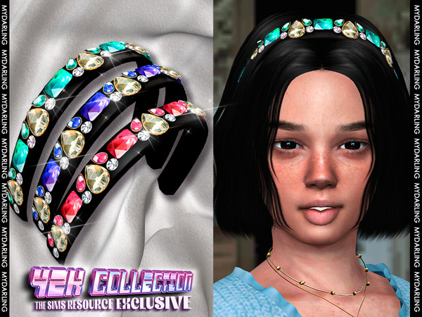 Sims 4 — y2k jewelry headband na142 CHILD by Mydarling20 — new mesh base game compatible