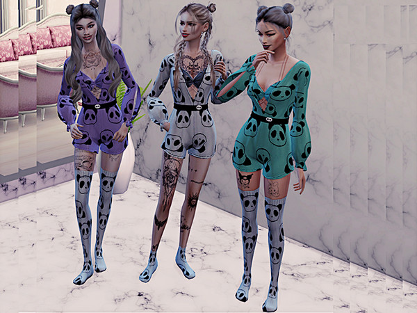 Sims 4 — pandaa simmsi.package by Simsska — Shirt 4 colors to choose from