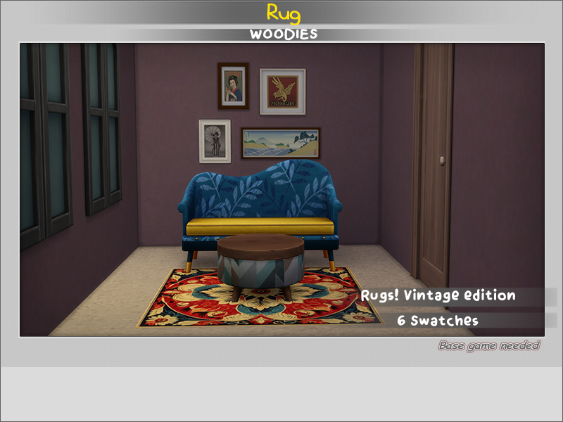 The Sims Resource | Rugs! Vintage edition 2