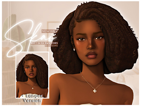 Sims 4 — [GegeSims] - Skai Hair V1.package by GegeSims — Hey there lovlies! I bring you guys a new hairstyle, it's a