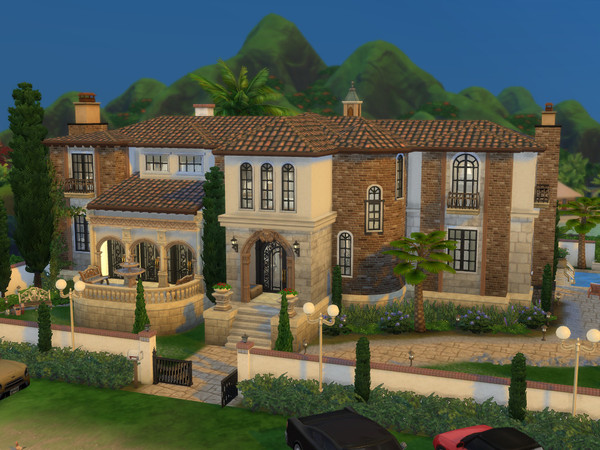 Sims 4 — SULANI VILLA RIVIERA NO CC by Li_G_B_L — Welcome to the Mediterranean villa! Plunge into a world of enduring