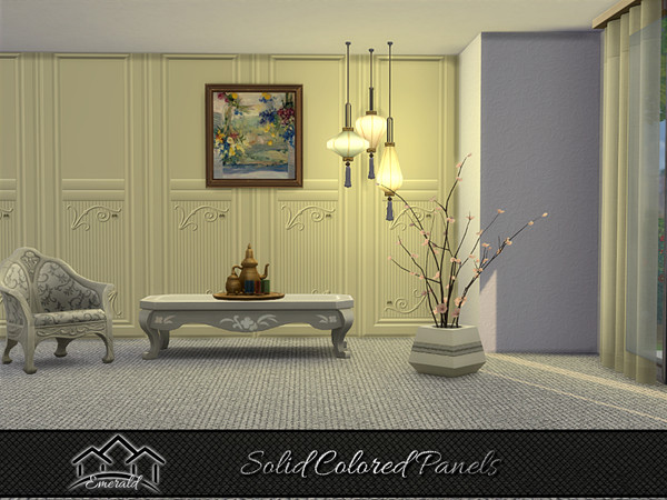 Sims 4 — Solid Colored Panels S4 by Emerald — Wall panels are great way to add styles and elegance to your home.
