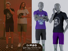 Sims 4 — Goth Guy Summer Set by FatalRose47 — Goth guys need some hot weather clothes too!