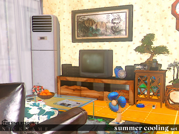 Sims 4 — summer cooling set_room air conditioner cover (deco) by NICKNAME_sims4 — summer cooling set 10 package files.
