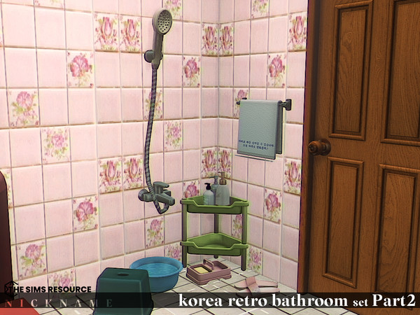 Sims 4 — korea retro bathroom set_Washer(deco) by NICKNAME_sims4 — korea retro bathroom set Part2 10 package files. korea