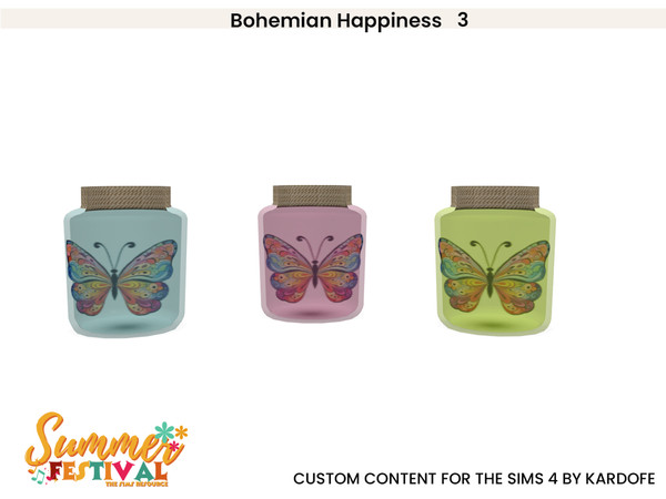 Sims 4 — kardofe_Bohemian Happiness_ Glass vase by kardofe — Create a bohemian and relaxing space in your garden with