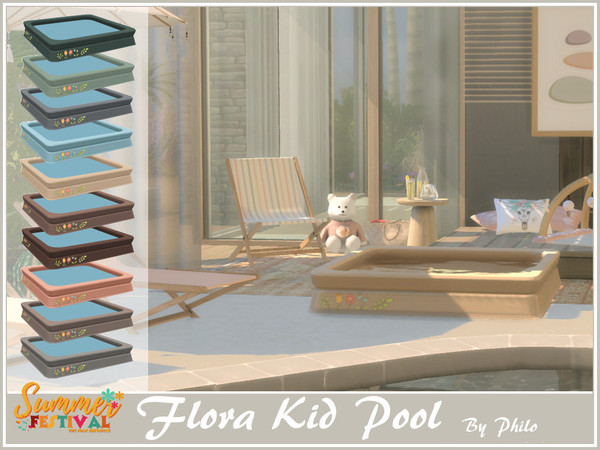 Sims 4 — Philo_Flora Kid Pool by philo — Take advantage of the summer holidays to spend precious time with your toddler