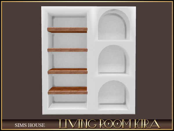 Sims 4 — [Sims House] CABINET DISPLAY. LIVING ROOM KIRA by Sims_House — LIVING ROOM KIRA: SOFA FOR THREE