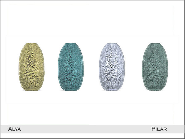 Sims 4 — Pilar Alya Vase1 by Pilar — A tropical set for hot summer days