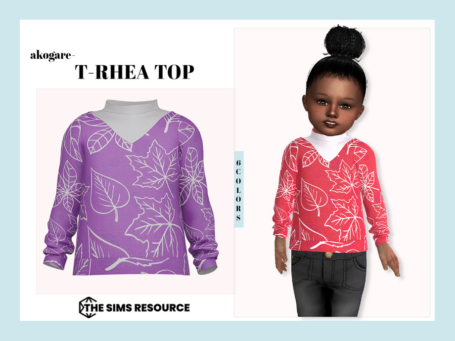 Sims 4 Rhea Ripley The Sims Resource | T-Rhea Top