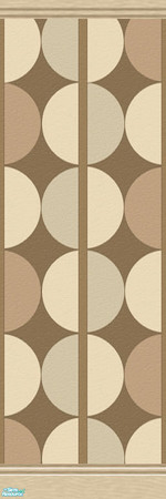 Sims 2 — Coffeeshop Walls I - Dots Kick/Crown by Lekker Sims — Coordinate your home with Lekker Sims'