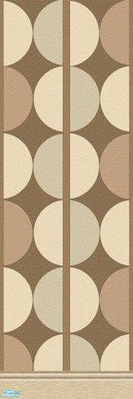 Sims 2 — Coffeeshop Walls I - Dots with Kick by Lekker Sims — Coordinate your home with Lekker Sims'
