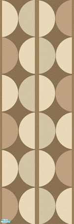 Sims 2 — Coffeeshop Walls I - Dots by Lekker Sims — Coordinate your home with Lekker Sims' "Coffeeshop"