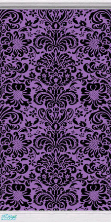 Sims 2 — "Fairly Intricate" Wallpaper 7 by prin6je — Full wallpaper with a fairly intricate pattern in purple