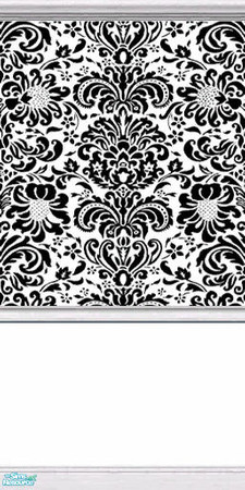 Sims 2 — "Fairly Intricate" Wallpaper 2 by prin6je — Wallpaper with a fairly intricate pattern in black and